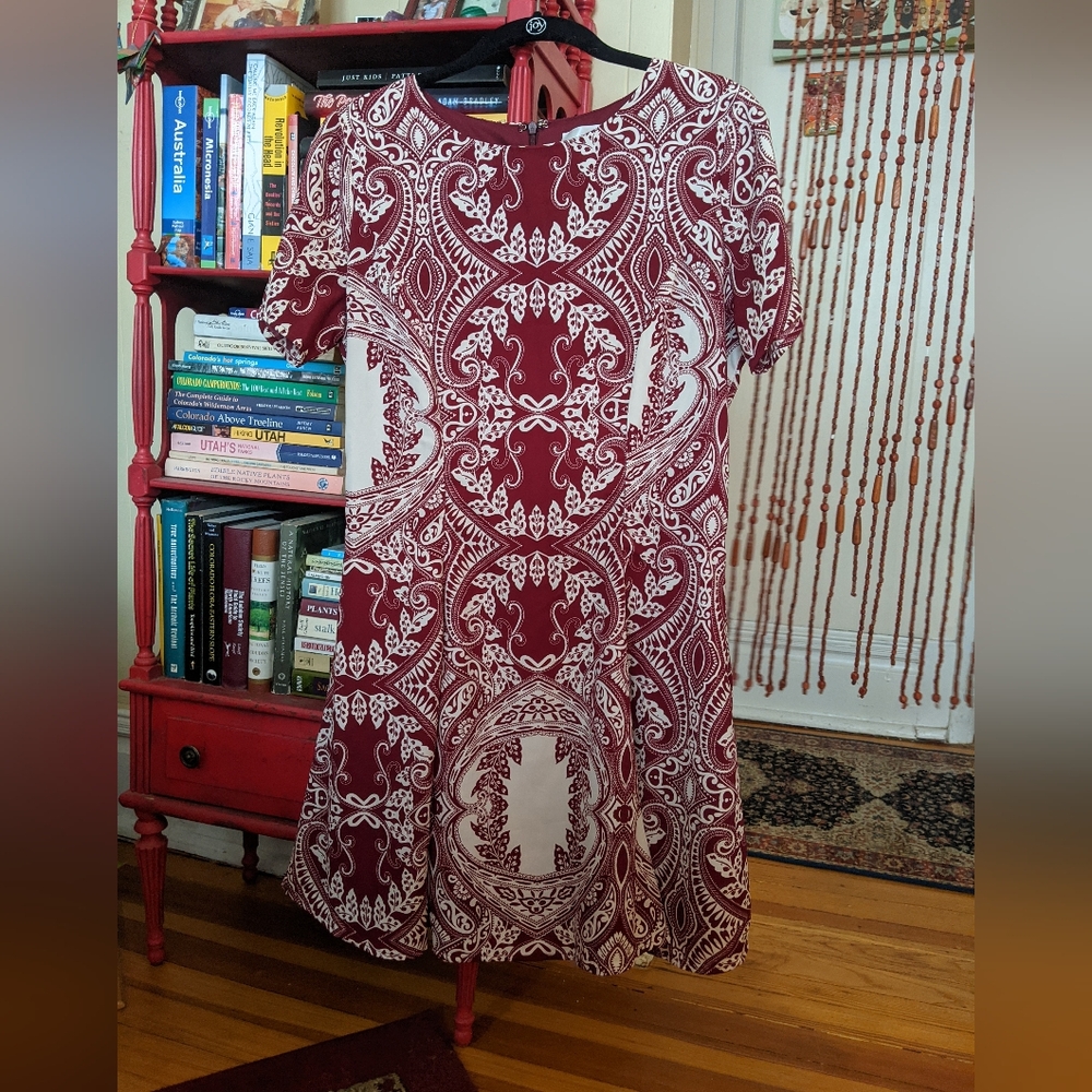 Moon Paisley Fitted Mini Dress